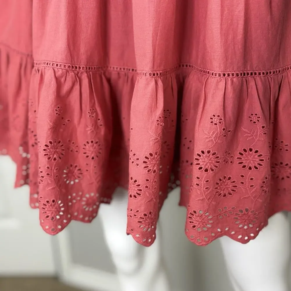 NWT Polo Ralph Lauren Girls Sundress Eyelet Cotton Cottage Coquette Size 14